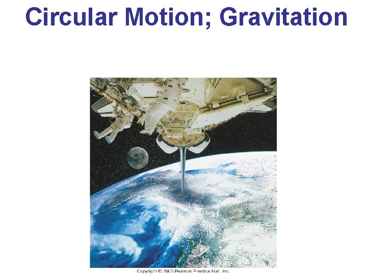 Circular Motion; Gravitation 