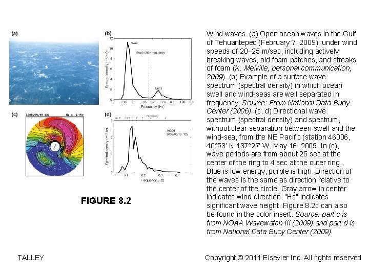 FIGURE 8. 2 TALLEY Wind waves. (a) Open ocean waves in the Gulf of