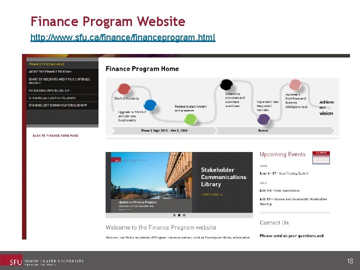 Finance Program Website http: //www. sfu. ca/financeprogram. html 18 Finance Program Website http: //www. sfu. ca/financeprogram. html 18
