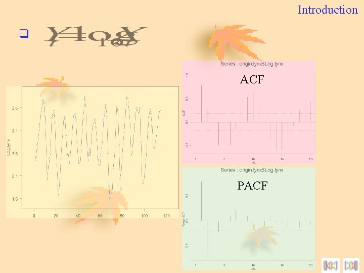 Introduction q ACF PACF 