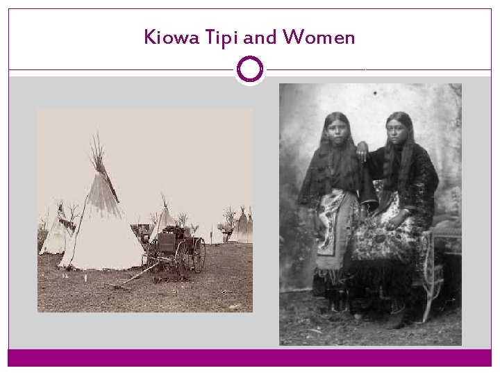 Kiowa Tipi and Women 