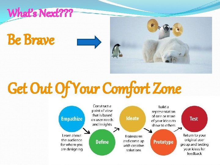 What’s Next? ? ? Be Brave Get Out Of Your Comfort Zone 