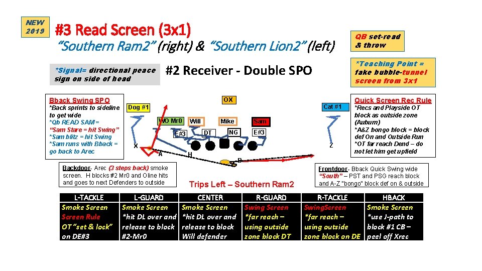 NEW 2019 #3 Read Screen (3 x 1) “Southern Ram 2” (right) & “Southern NEW 2019 #3 Read Screen (3 x 1) “Southern Ram 2” (right) & “Southern