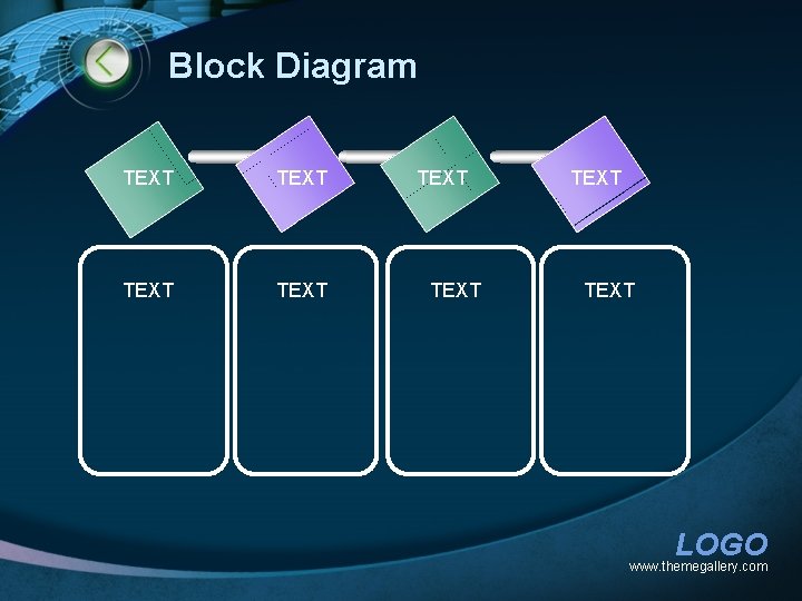 Block Diagram TEXT TEXT LOGO www. themegallery. com 