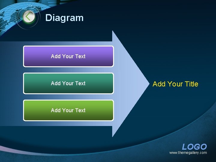 Diagram Add Your Text Add Your Title Add Your Text LOGO www. themegallery. com