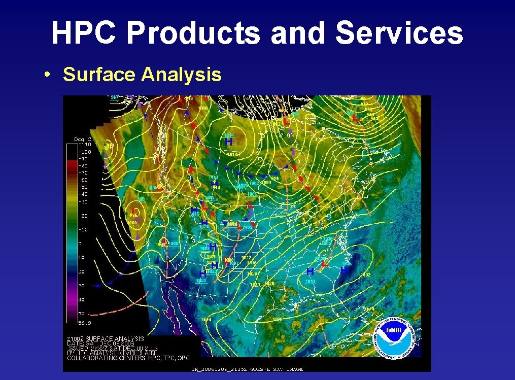 HPC Products and Services • Surface Analysis 