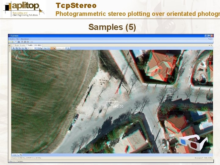 Tcp. Stereo Photogrammetric stereo plotting over orientated photogr Samples (5) 