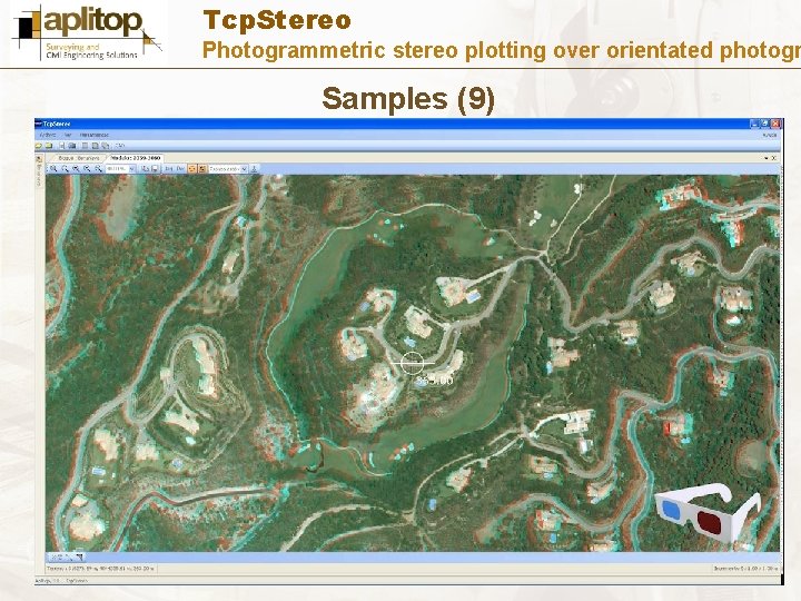 Tcp. Stereo Photogrammetric stereo plotting over orientated photogr Samples (9) 