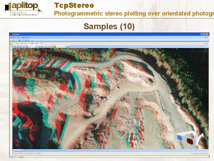 Tcp. Stereo Photogrammetric stereo plotting over orientated photogr Samples (10) 