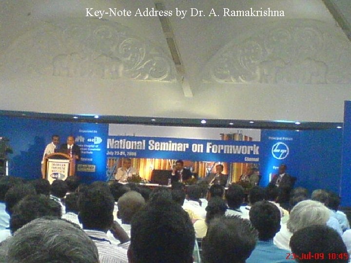 Key-Note Address by Dr. A. Ramakrishna 