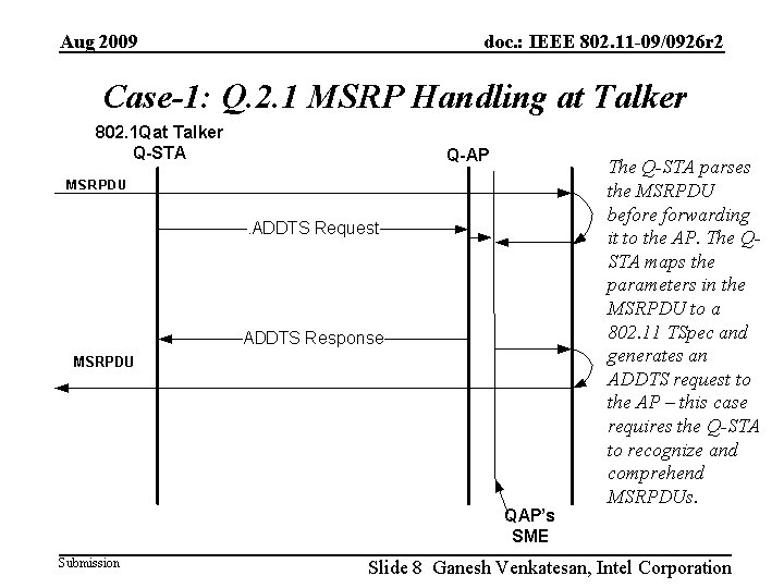 Aug 2009 doc. : IEEE 802. 11 -09/0926 r 2 Case-1: Q. 2. 1
