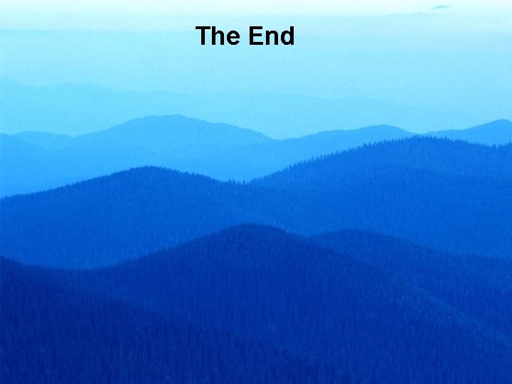 The End 