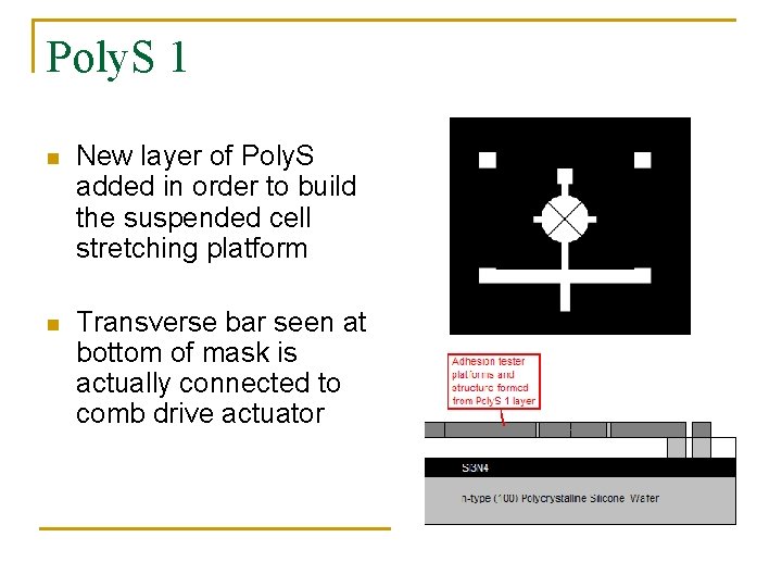 Poly. S 1 n New layer of Poly. S added in order to build Poly. S 1 n New layer of Poly. S added in order to build