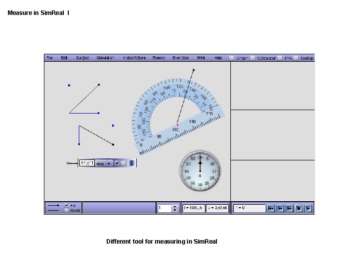 Measure in Sim. Real I Different tool for measuring in Sim. Real 