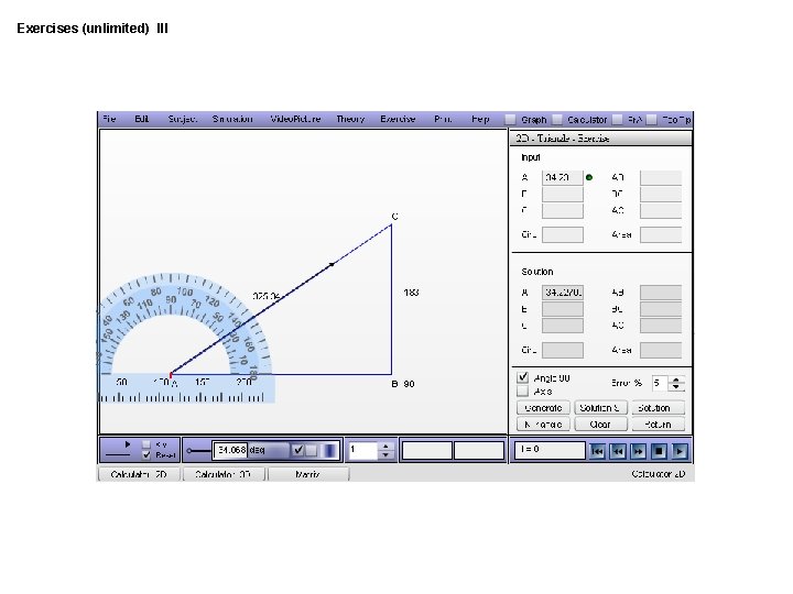 Exercises (unlimited) III 