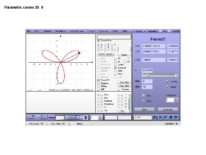 Parametric curves 2 D II 