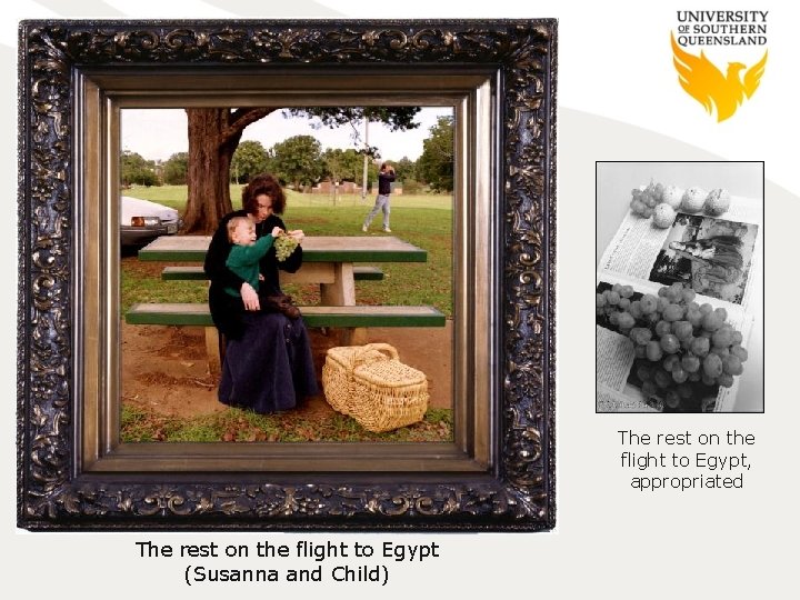 The rest on the flight to Egypt, appropriated The rest on the flight to