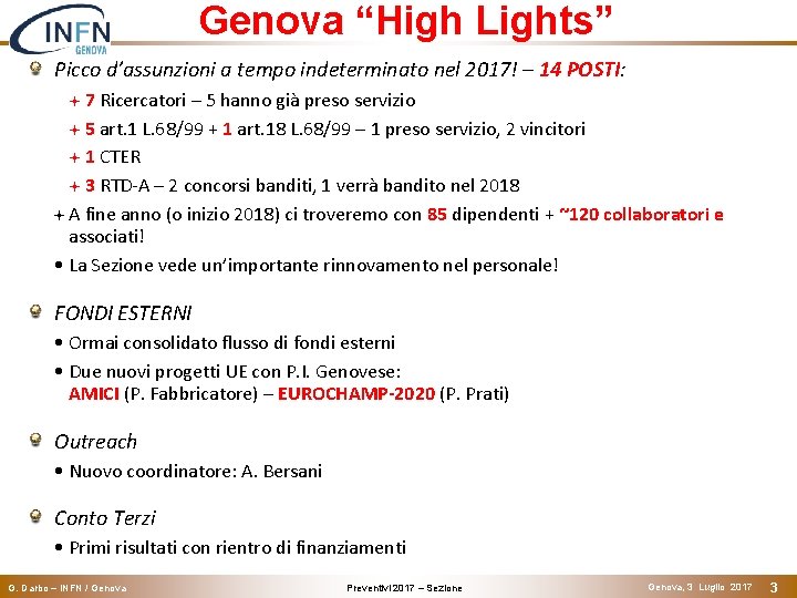 Genova “High Lights” Picco d’assunzioni a tempo indeterminato nel 2017! – 14 POSTI: 7