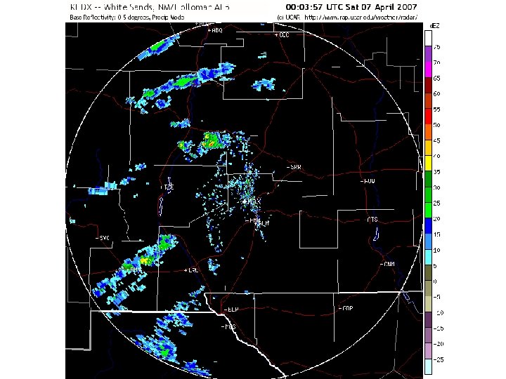 WSR-88 D Radar Images NM/Holloman AFB WSR-88 D Radar Images NM/Holloman AFB