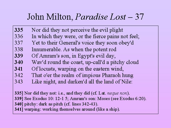 John Milton, Paradise Lost – 37 335 336 337 338 339 340 341 342
