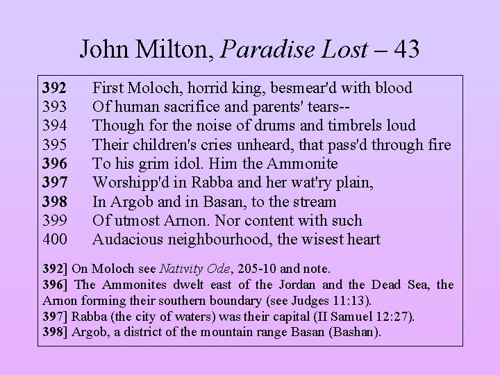 John Milton, Paradise Lost – 43 392 393 394 395 396 397 398 399