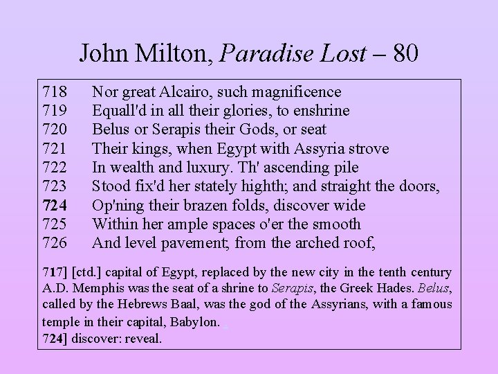 John Milton, Paradise Lost – 80 718 719 720 721 722 723 724 725