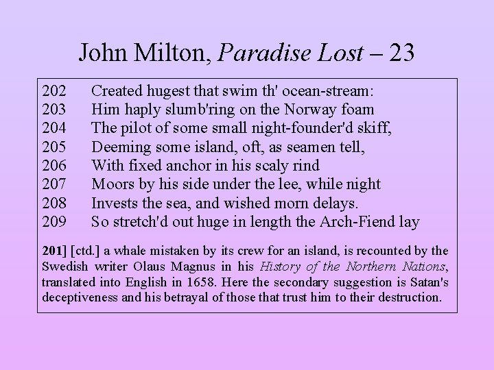John Milton, Paradise Lost – 23 202 203 204 205 206 207 208 209