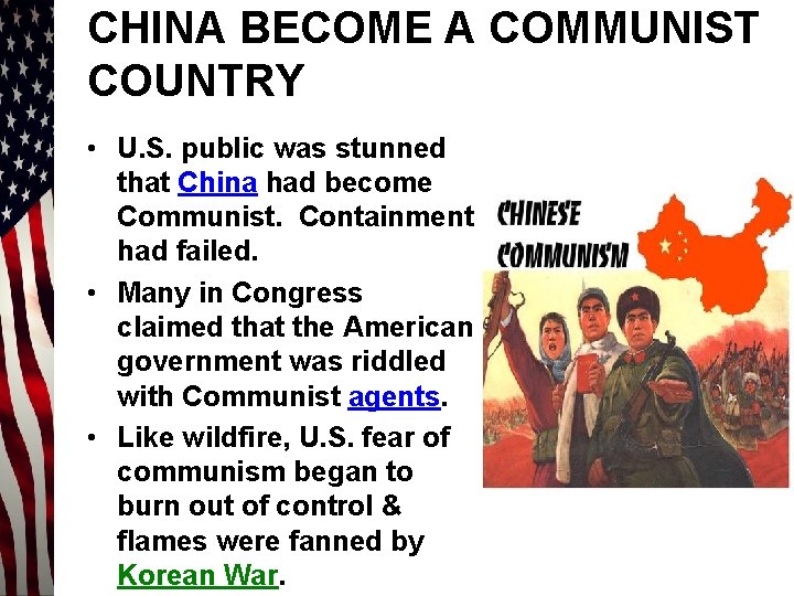 CHINA BECOME A COMMUNIST COUNTRY • U. S. public was stunned that China had