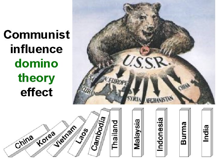 Communist influence domino theory effect 