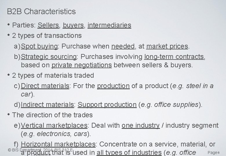 B 2 B ECOMMERCE Concepts characteristics and models