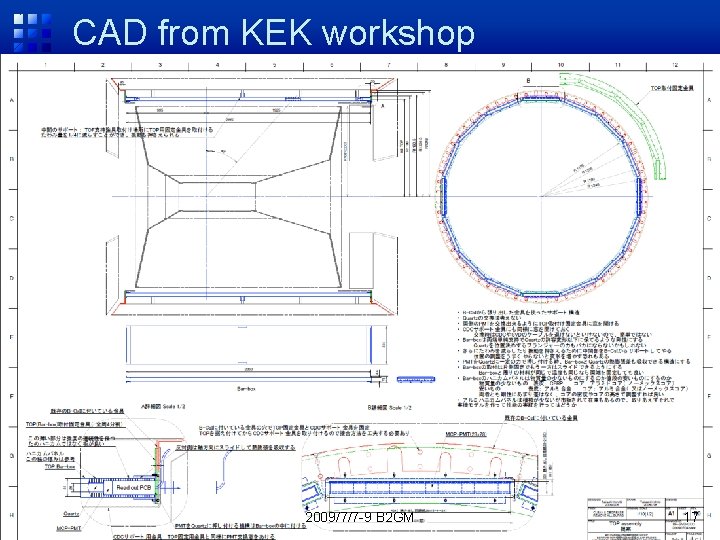 CAD from KEK workshop 2009/7/7 -9 B 2 GM 17 