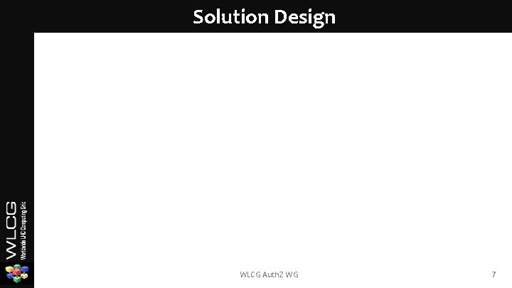 Solution Design WLCG Auth. Z WG 7 Solution Design WLCG Auth. Z WG 7