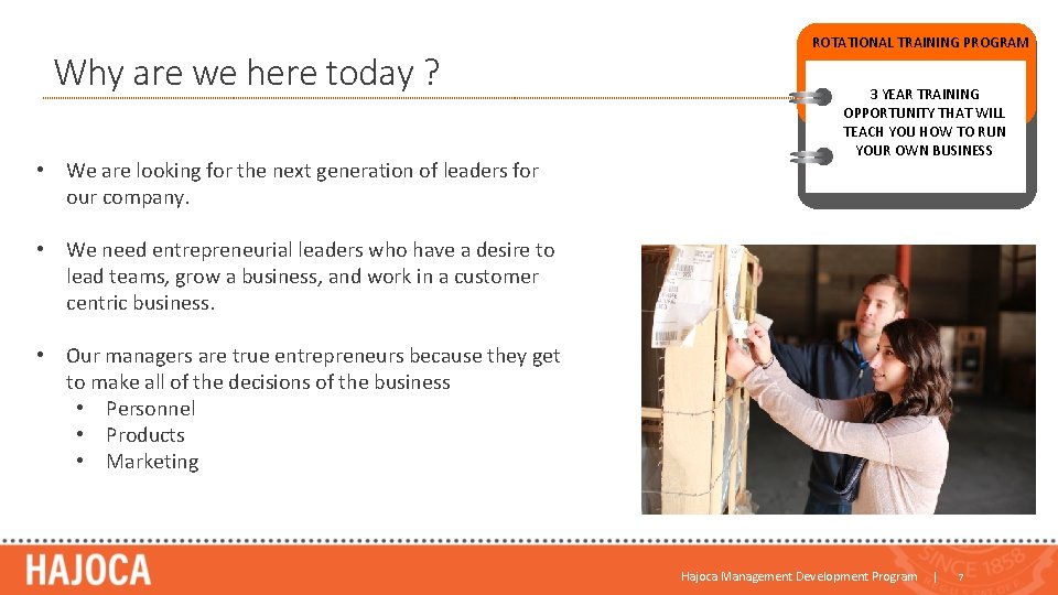 Why are we here today ? • We are looking for the next generation Why are we here today ? • We are looking for the next generation