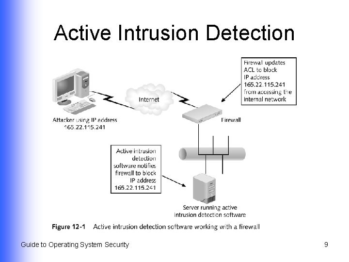 Active Intrusion Detection Guide to Operating System Security 9 