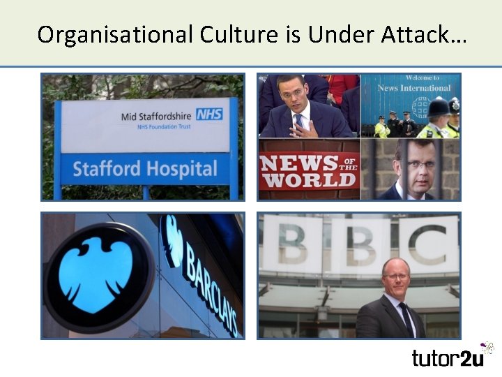 Organisational Culture is Under Attack… 