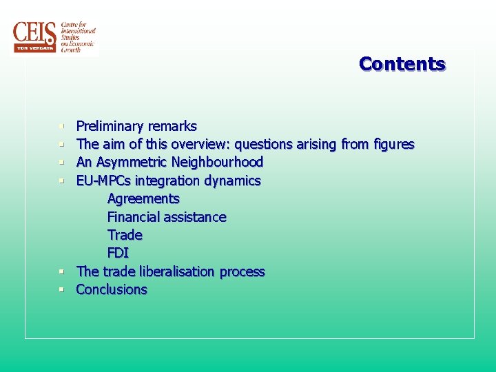 Contents Preliminary remarks The aim of this overview: questions arising from figures An Asymmetric