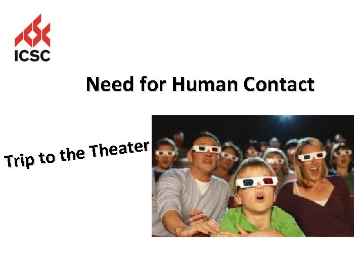 Need for Human Contact r e t a e h T e h t