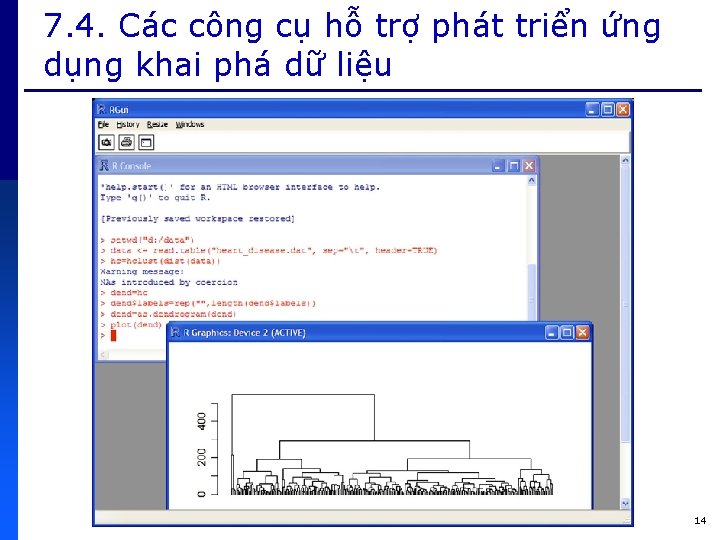 7. 4. Các công cụ hỗ trợ phát triển ứng dụng khai phá dữ