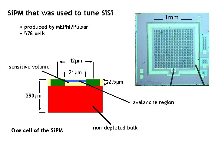 Si. PM that was used to tune Si. Si • produced by MEPh. I/Pulsar