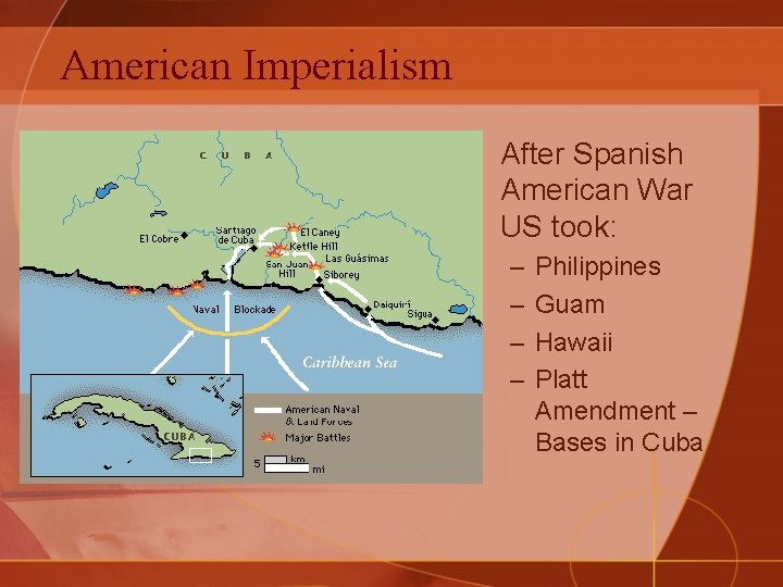 American Imperialism • After Spanish American War US took: – – Philippines Guam Hawaii