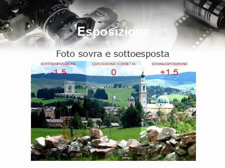 Esposizione Foto sovra e sottoesposta 