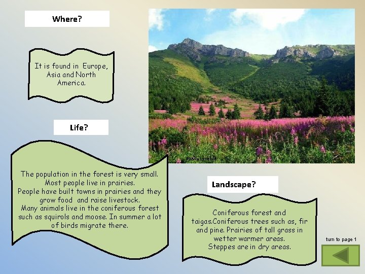 Where? It is found in Europe, Asia and North America. Life? The population in Where? It is found in Europe, Asia and North America. Life? The population in