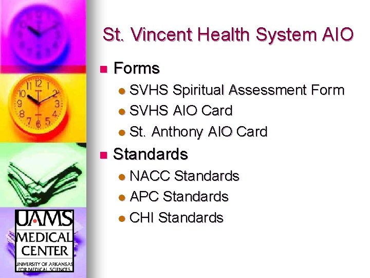 St. Vincent Health System AIO n Forms SVHS Spiritual Assessment Form l SVHS AIO