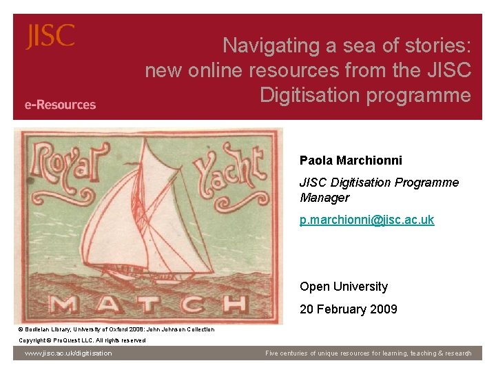 Navigating a sea of stories… Navigating a sea of stories: new online resources from
