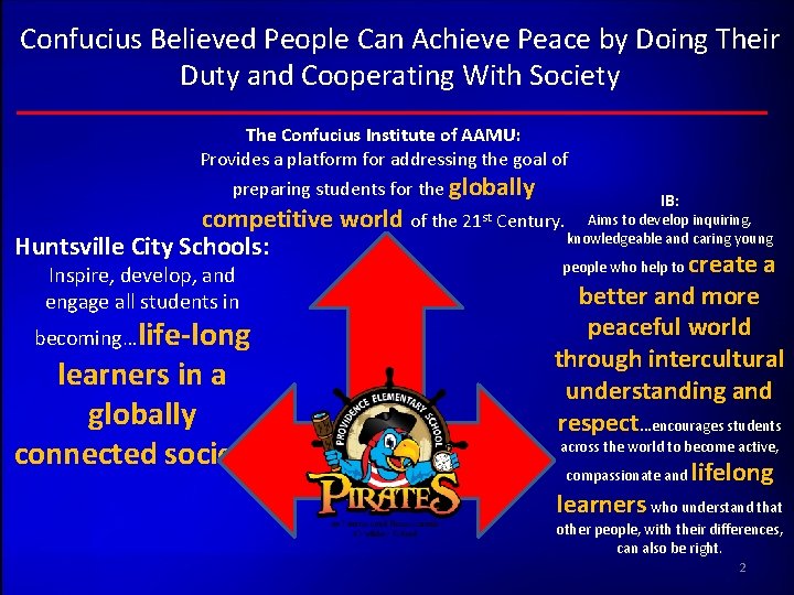 Confucius Believed People Can Achieve Peace by Doing Their Duty and Cooperating With Society