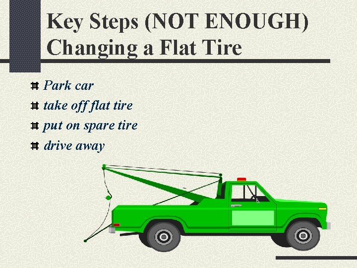 Key Steps (NOT ENOUGH) Changing a Flat Tire Park car take off flat tire