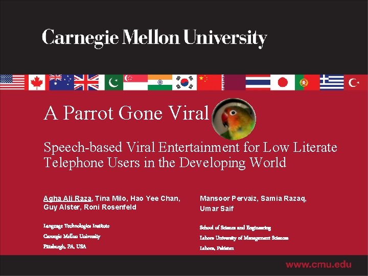 A Parrot Gone Viral Speech-based Viral Entertainment for Low Literate Telephone Users in the