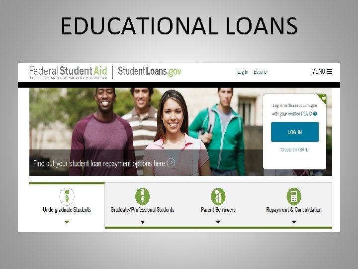 EDUCATIONAL LOANS EDUCATIONAL LOANS