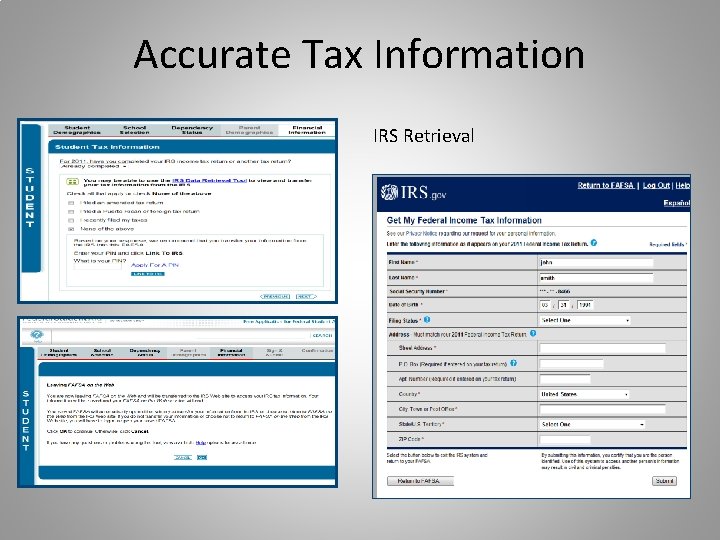 Accurate Tax Information IRS Retrieval Accurate Tax Information IRS Retrieval