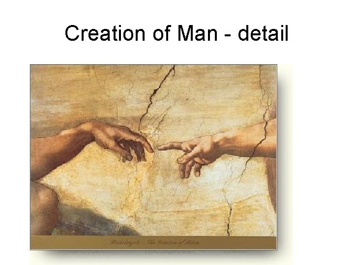 Creation of Man - detail 